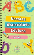 Libro de actividades: vocales, abecedario, lectura y dibujo